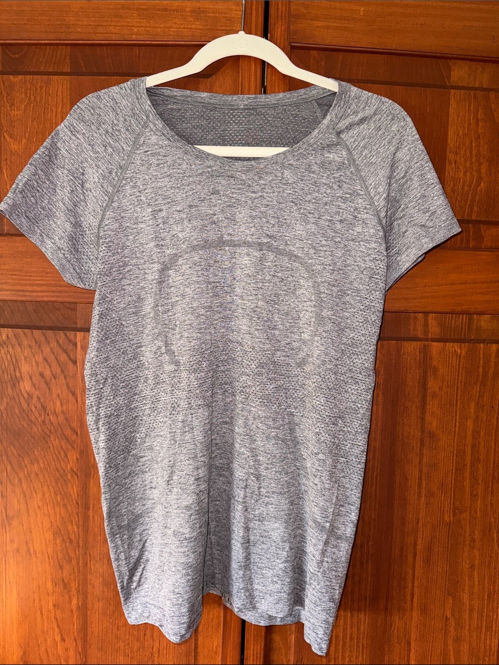 lululemon athletica Heather Grey Short Sleeve Performance Tee
